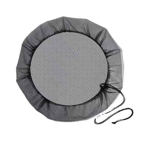 Outdoor rain barrel net cover garden bucket mosquito net cover screen protector filtering cover protective net