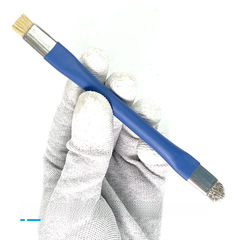 SS-022B Dual-Head Dual-Purpose Anti-Static Suction Cup Phone Repair Solder Pad Desoldering Cleaning Brush Anti-Static Wire Brush