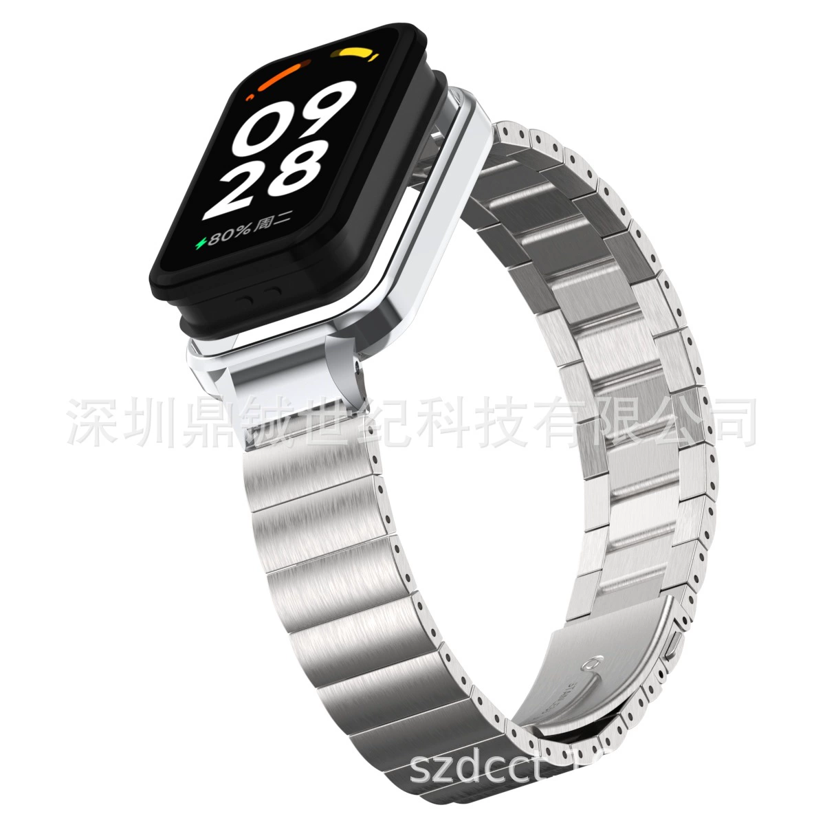 Подходит для Redmi Band 2 ремешок, браслет из нержавеющей стали 2-й Redmi, однобокий запястье Xiaomi 8 Active металлический ремешок