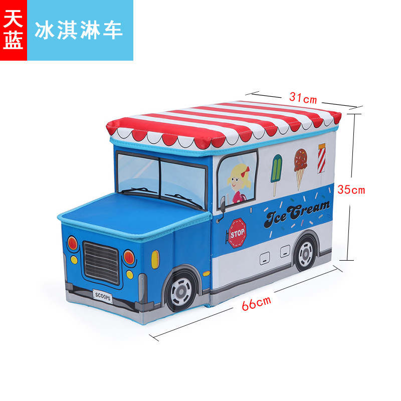 Large sky blue ice cream car head_normal