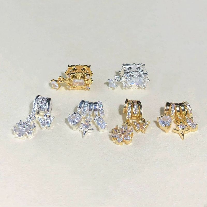 14k包金强保色水晶diy金粉世家配件蝴蝶爱心花瓣堤溜隔珠手串配饰|undefined
