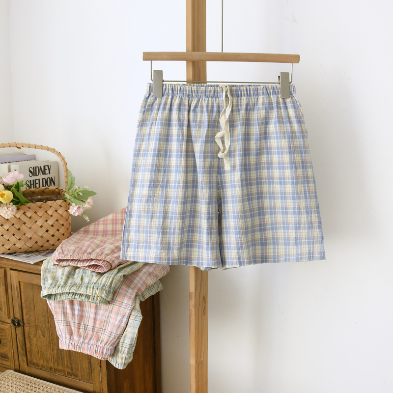 Summer Home Shorts for Women, New Pure Cotton Washed Cotton, Can Be Worn Outside, Cool Large Size Cotton Pajamas, Source Factory Summer Home Shorts for Women, New Pure Cotton Washed Cotton, Can Be Worn Outside, Cool Large Size Cotton Pajamas, Source Factory