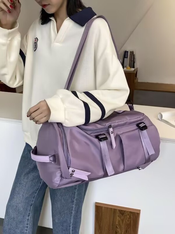 Bolsa de viaje de gran capacidad única extranjera, bolsa deportiva multifuncional, separación de seco y húmedo, bolsa de fitness impermeable, bolsa de equipaje de hombro portátil