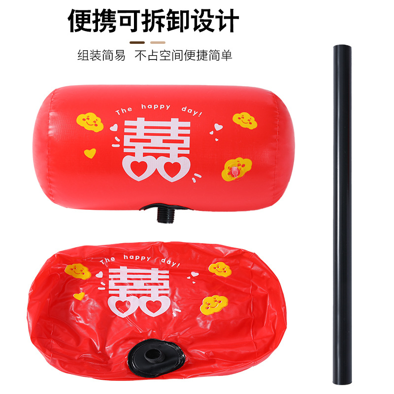 Recogida de palabras felices, martillo, juego de bloqueo de puerta, dama de honor, castiga al padrino, accesorios de palo de palabras felices inflables, martillo de mil toneladas de palabras felices