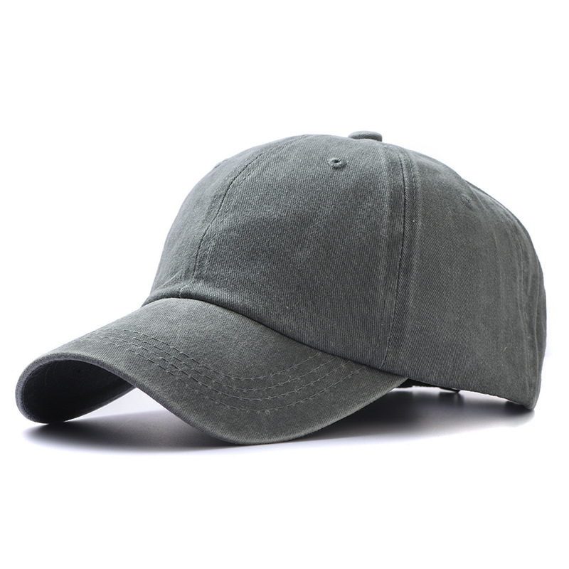 Fashion Washed Cotton Hats Solid Color Baseball Caps Outdoor Caps Sun Hats display picture 3