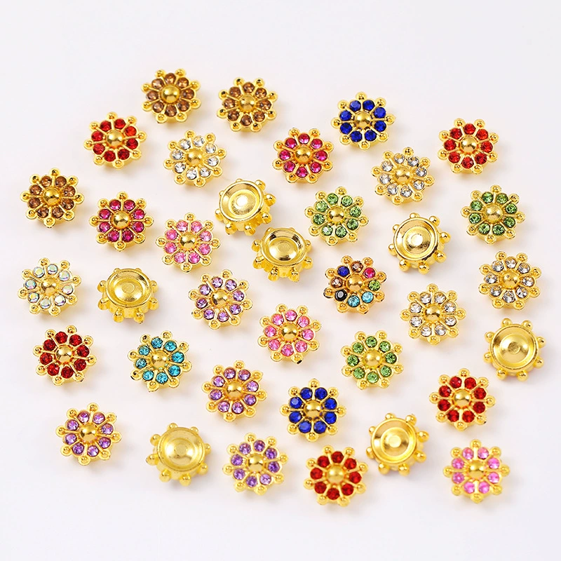 12 мм маленькие снежинки с бриллиантами цветочная тарелка трехмерные аксессуары для волос