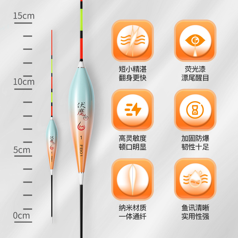 佳釣尼淺水漂短漂醒目高靈敏鯽魚漂草洞水皮白條石斑小魚短尾浮漂