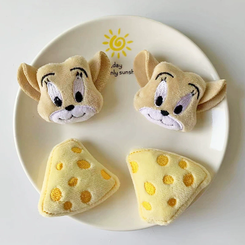 Плюшевый мышиный сыр мультяшный брошь аксессуары для свадебной коробки с подарками для украшения детской шляпы аксессуары