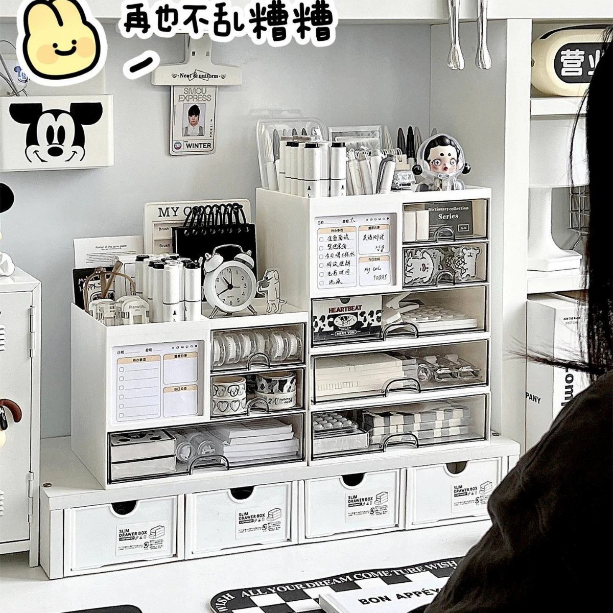 Ящик для хранения Настольный ящик Прозрачный Штабелируемый ручной счет Организация артефакта стол рабочее положение стеллаж для хранения акрил