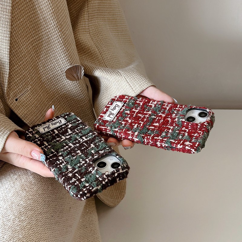 Velvet Phone Case For Iphone 16 Pro Max Patterned Cover_voghion.com