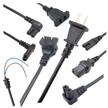 2芯國標插頭帶SR卡扣電源線 中規標准二插電源線 扁插電器連接線