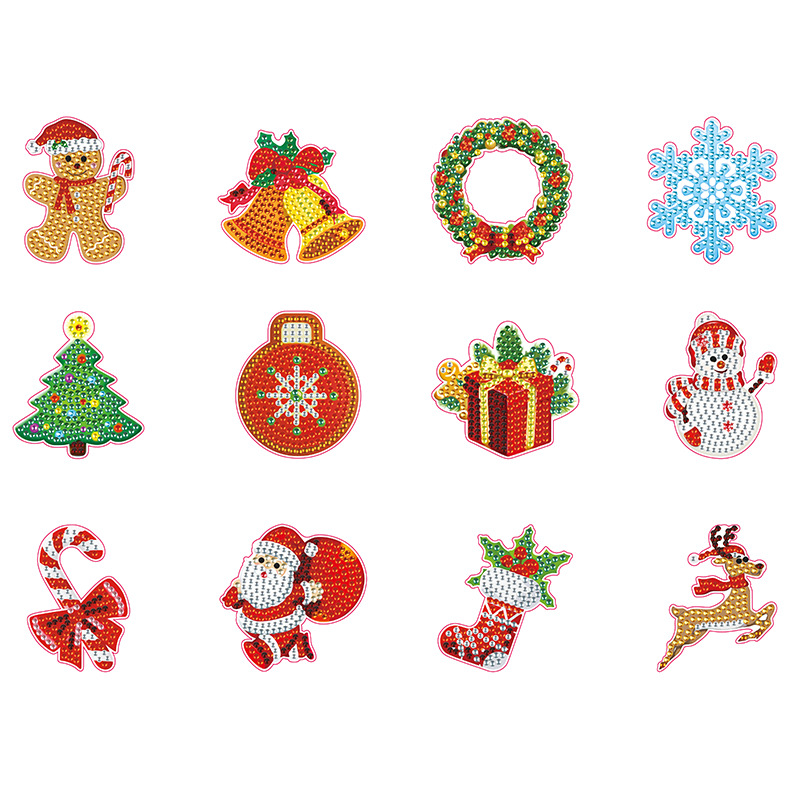 Transfronterizo Amazon creativo refrigerador pegatinas 5D completo di di dibujos animados pegatinas magneticas al por mayor pegatinas magneticas taladro de cristal