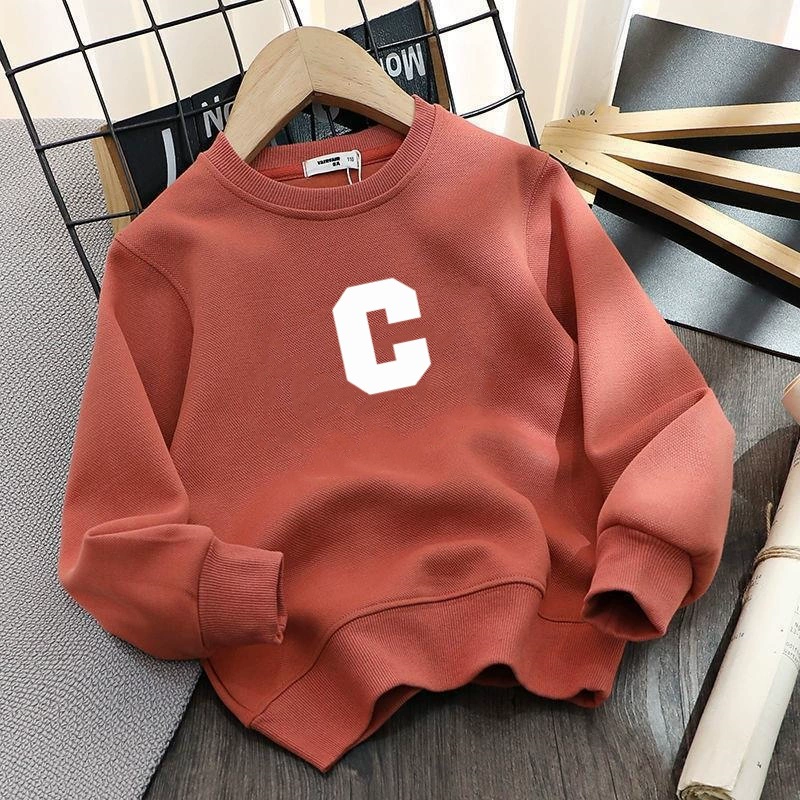 Толстовка с принтом алфавита 2025 Новый весенний и осенний пуловер