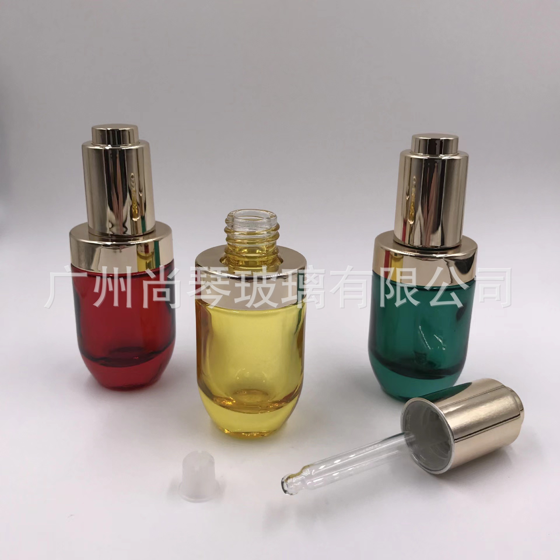 Botella de esencia de aceite de semilla de Camelia de alta gama 30ML botella de líquido original botella de aceite esencial botella de vidrio cosmética Cuidado DE LA PIEL Material de embalaje