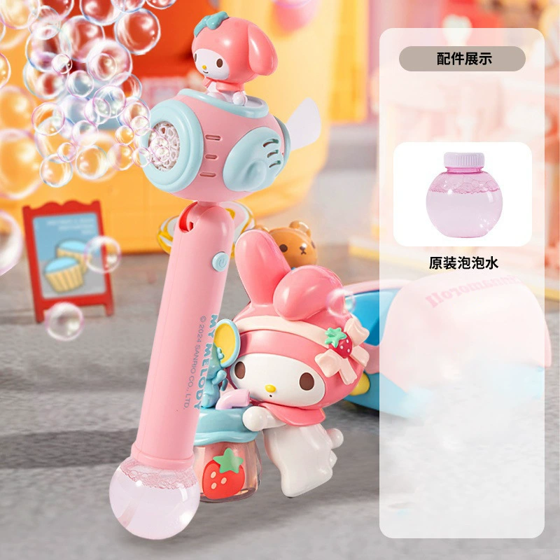 Sanrio, машинка для пенных пузырей, ручная игрушка, автоматические электрические пузыри, полностью автоматическая, новинка