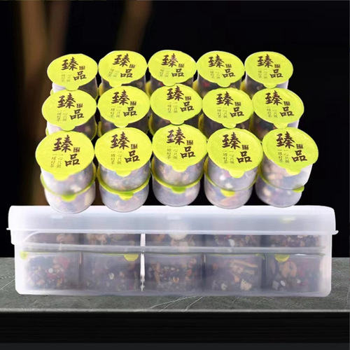 Ginseng, Polygonatum, Eucommia and Male Flower Tea, Handmade Canned Five Treasures and Eight Treasures Men's Health Tea 17g*30 cans/box