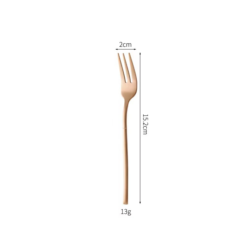 로즈 골드 티 포크