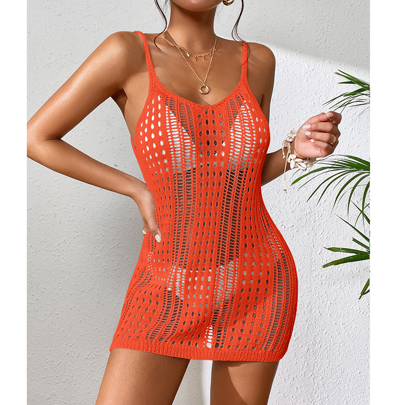 Women's Solid Color Sexy Cover Ups display picture 11