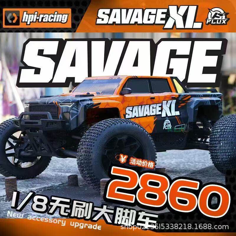 Hpi 1/8 Savage XL Flux V2 Gtxl-6 6S Brushless Violent Electric Monster Truck 160103