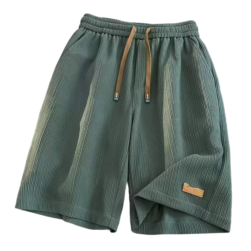 Ice Silk Casual Shorts Men's Summer Thin American Trendy Elastic Sports Loose Pants Large Size Beach Pants