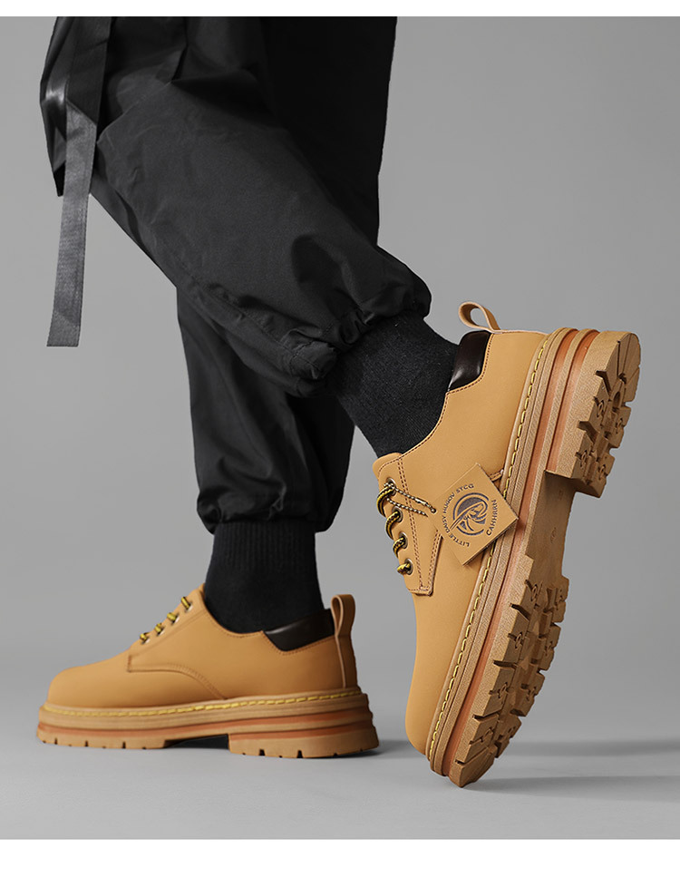 2023 Frühjahr Neue atmungsaktive Martin-Stiefel für Männer, gute Qualität, langlebige Arbeitsschuhe, trendige Low-Top-Martin-Schuhe_voghion.com