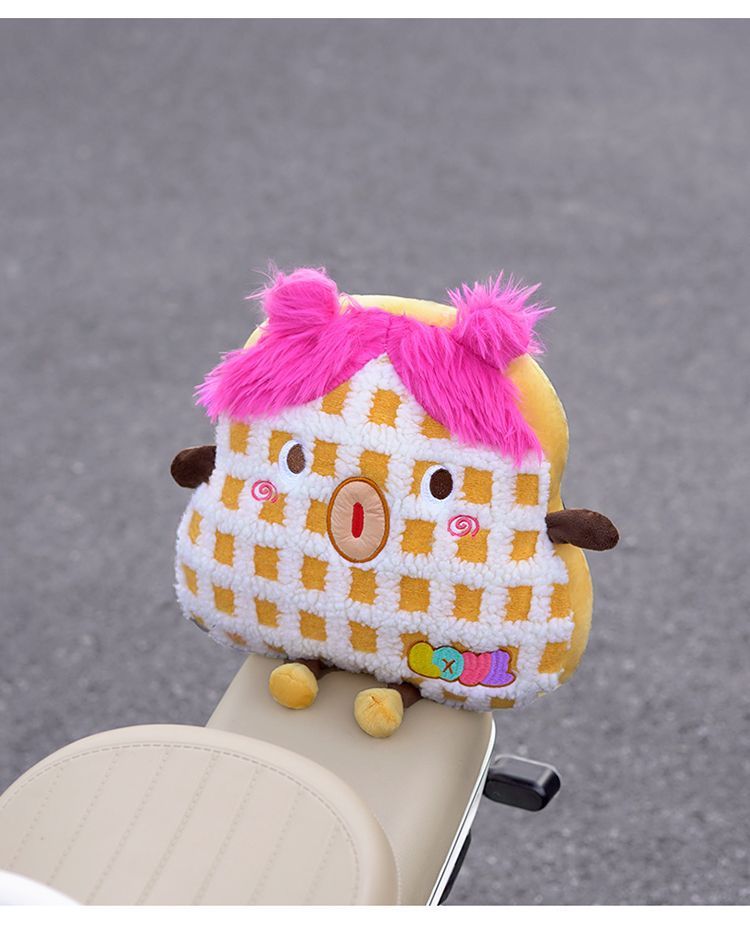 Cartoon Monster-Shaped Anti-Collision Pad for Electric Vehicles, Cute and Adorable, a Travel Essential for Protecting Baby's Head, Suitable for All Seasons