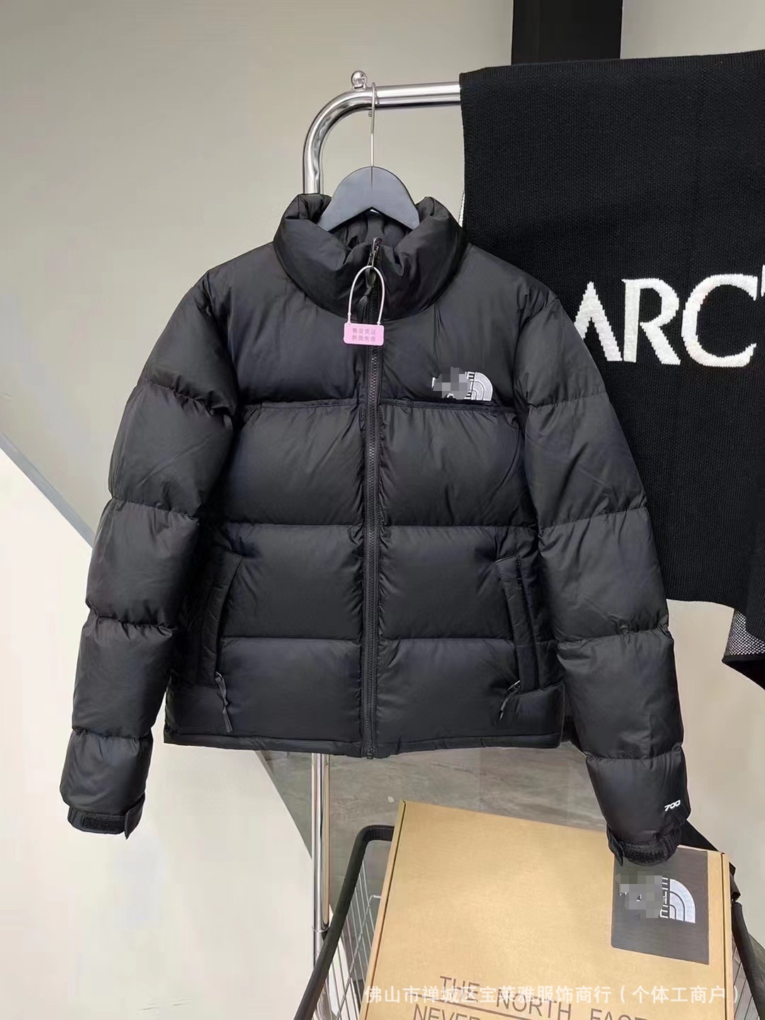 América del Norte de alta versión de 1996 cuadrilátero encapuchado de algodón grueso moda moda caliente chaqueta suelta de hombre