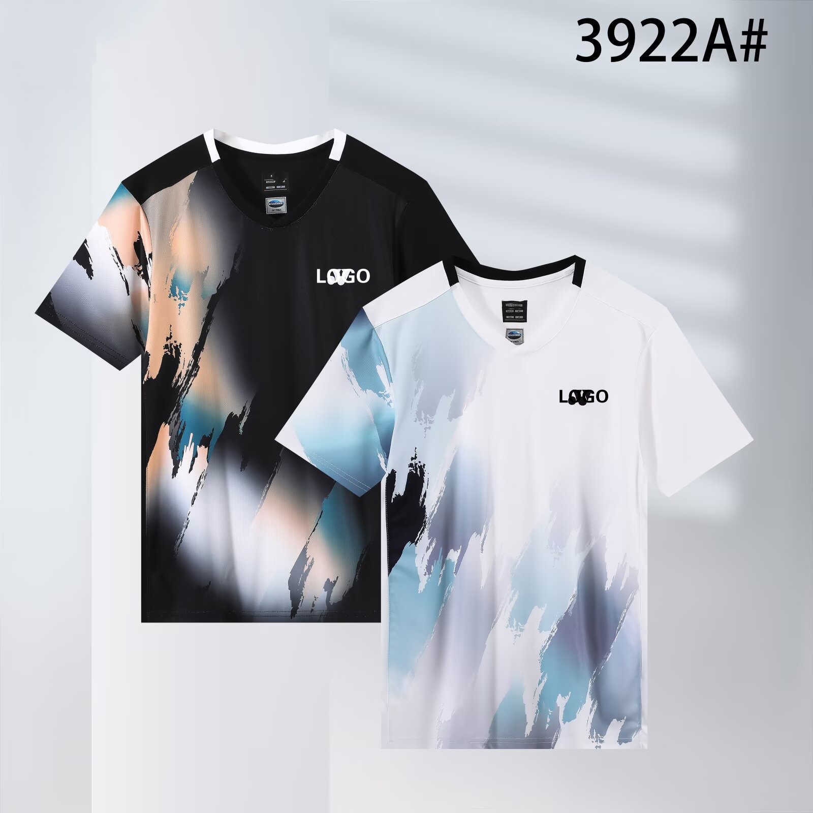 New Yy Badminton Uniforms for Men and Women, Printed Training Uniforms, Quick-Drying Breathable Short-Sleeved Competition Uniforms Wholesale 3922