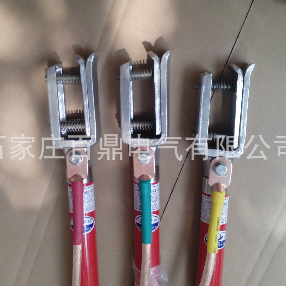 双顶簧式鸭嘴接地棒变压器用接地棒接地线10kv接地装置百鼎