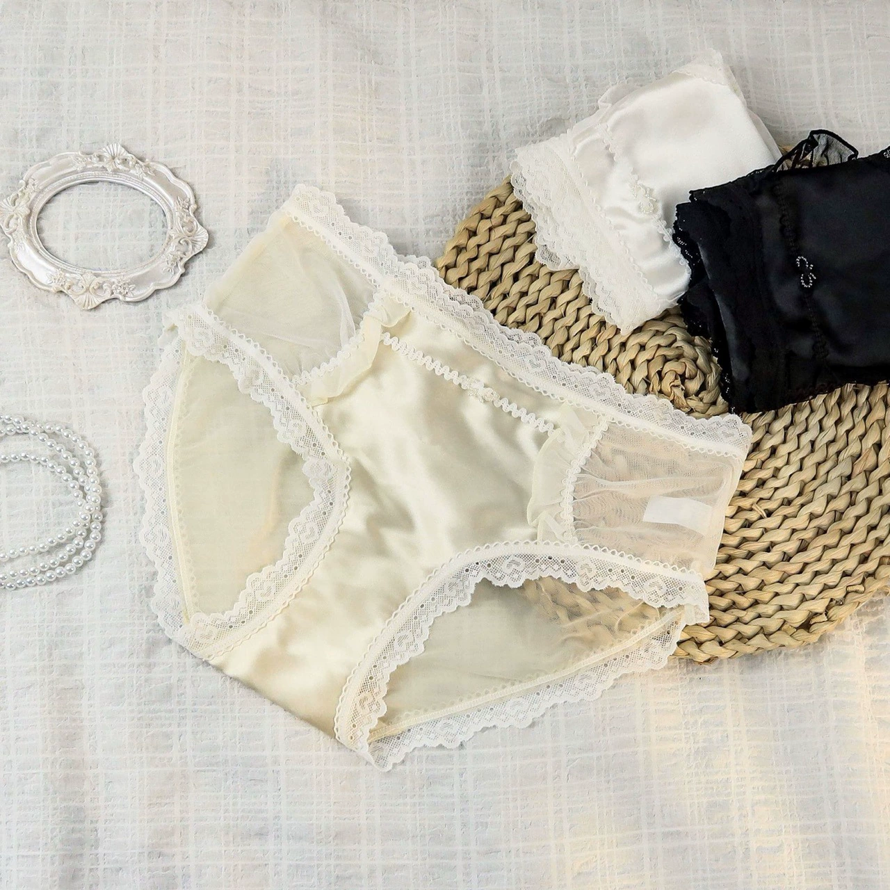 Lace pants, thin breathable quick dry trousers, mid rise