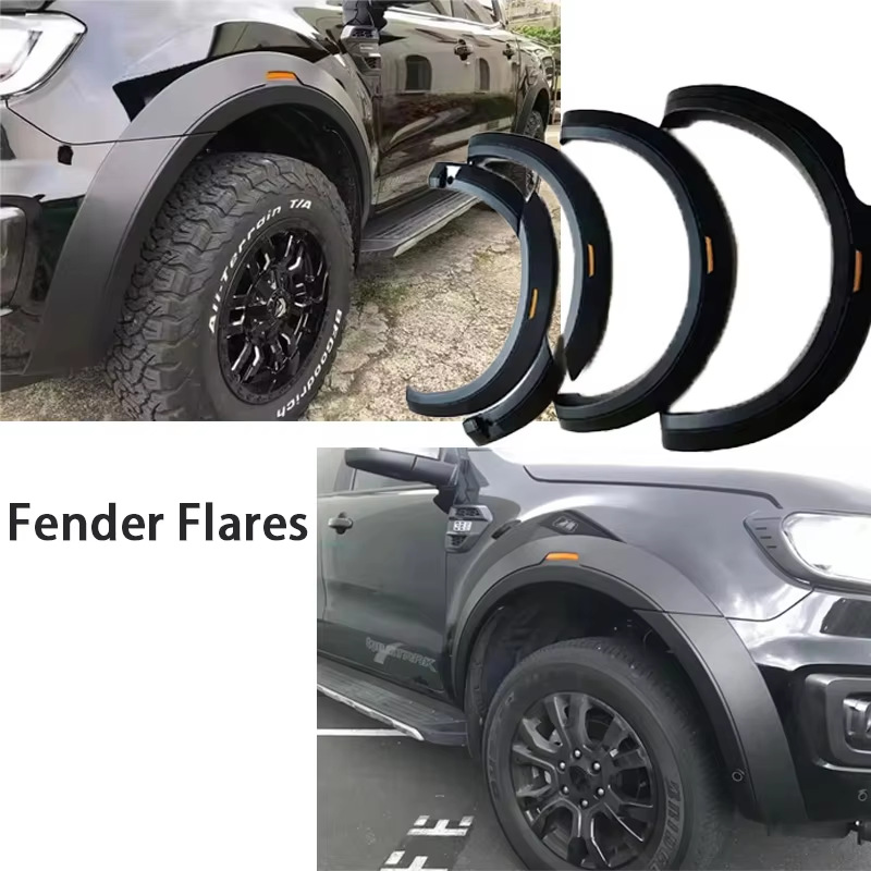 Suitable for Ford RANGER T8 with radar hole and reflective markings, 19-22 models, widened decorative fenders