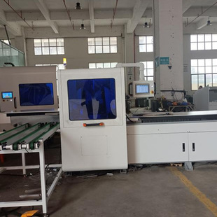 CNC precision 45 degree angle cutting machine + automatic discharge CNC precision 45 degree angle cutting machine automatic angle cutting machine automatic