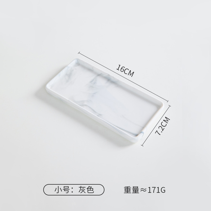 日韓創意高温陶磁器トレー長方形陶磁器トレー歯ブラシホルダー食器ホテル卸売り歯ブラシトレー|undefined