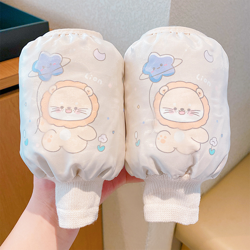 儿童防污防脏袖套秋冬季新款女孩套袖女童卡通写作业防水护袖宝宝|undefined