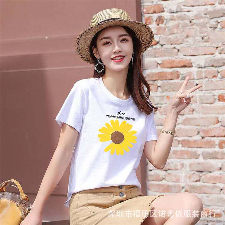 女装白色短袖T恤