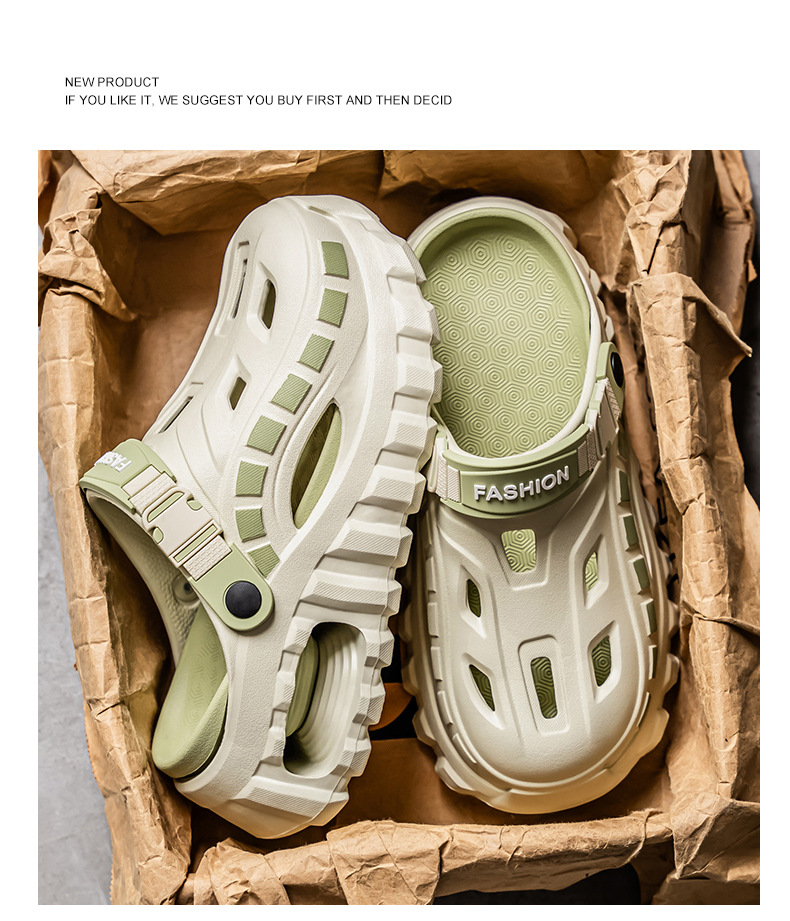 Herr sommar kuddade tofflor halkfria strand sandaler_voghion.com