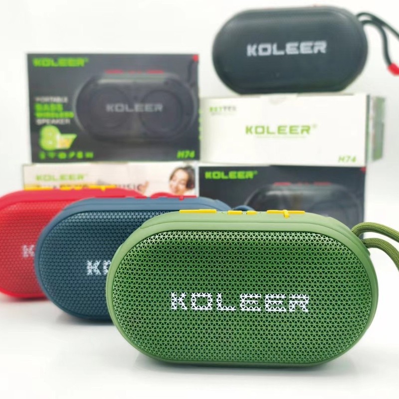 H74 屋外ワイヤレス Bluetooth スピーカー Koleer 新しい低音ポータブルミニオーディオカードサブウーファー|undefined
