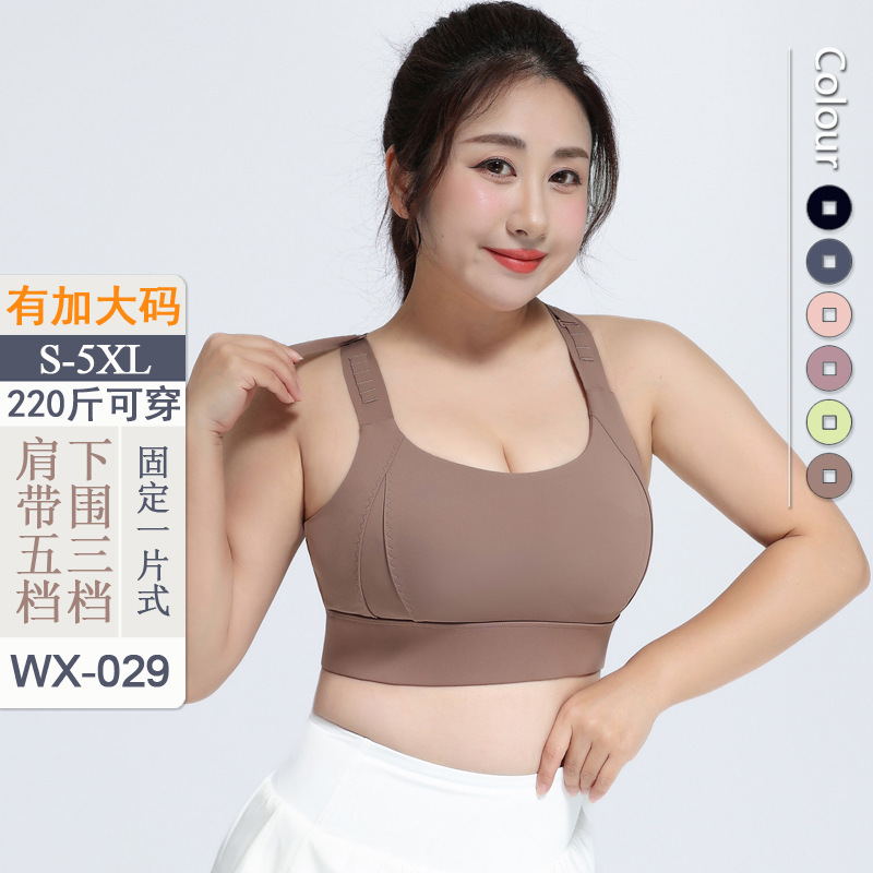 Adjustable Large Size Sports Bra, One-Piece Breathable Shock-Proof Yoga Wear, Beautiful Back Fitness Bra, Breast Reduction Adjustable Large Size Sports Bra, One-Piece Breathable Shock-Proof Yoga Wear, Beautiful Back Fitness Bra, Breast Reduction