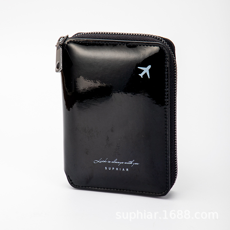 Nuevo bolso de viaje de moda láser, bolso de tarjeta pequeño multifuncional para viajes de verano, bolso de pasaporte para mujer casual de todo fósforo para hombres