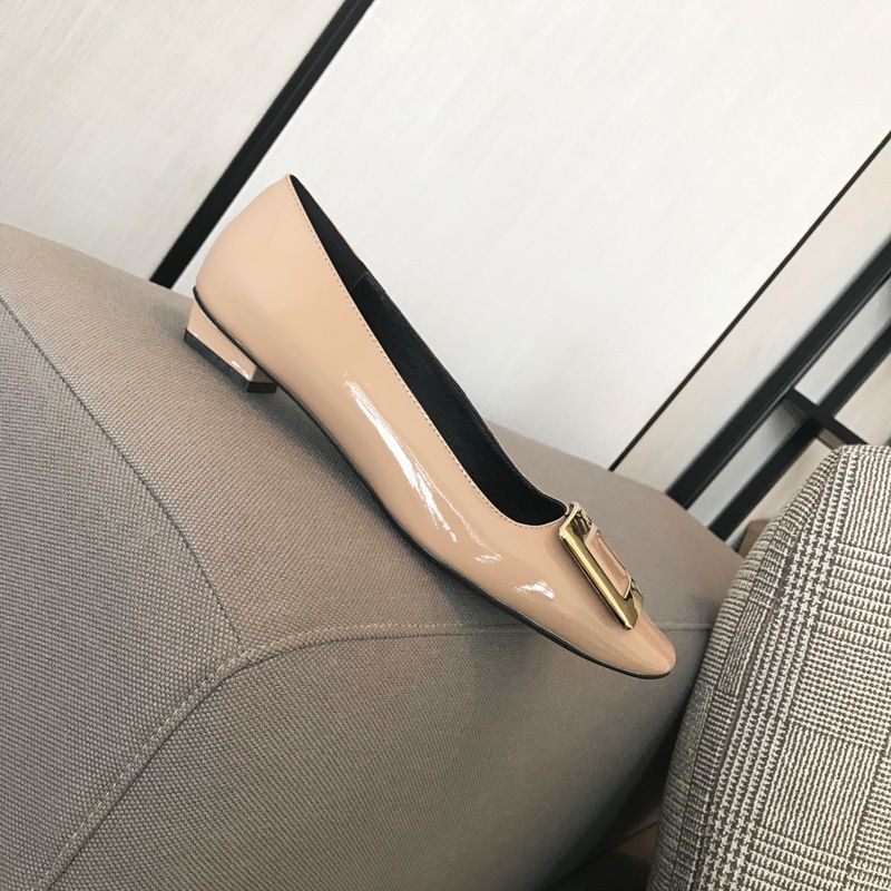 누드 플랫 힐 2cm