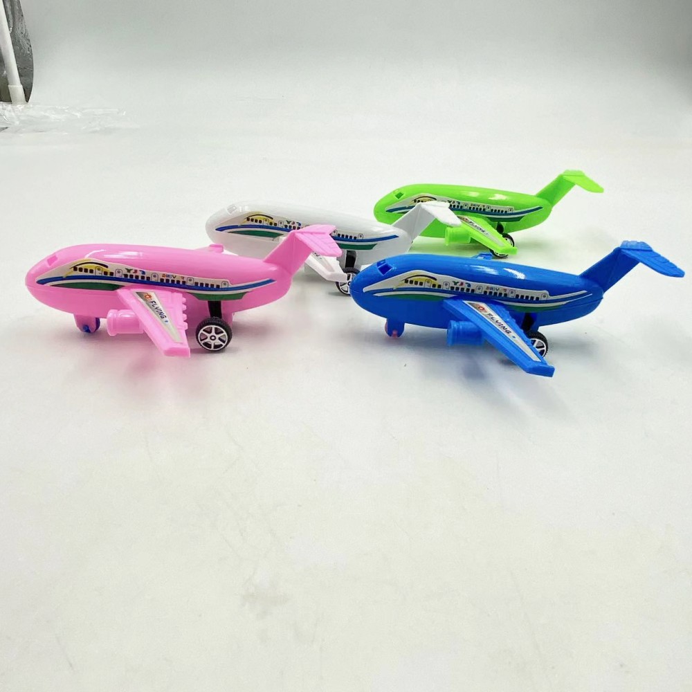 Juguete para niños Tire hacia atrás pequeño avión niño bebé juguete avión de pasajeros modelo aviación creativa dos yuanes al por mayor de plástico
