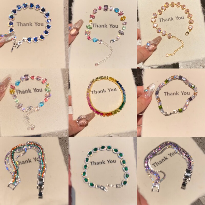Cross-border Fashion Zircon Four-petal Flower Love Bracelet Light Luxury High-end Bracelet Super Flash Girlfriend All-match Bracelet for Women