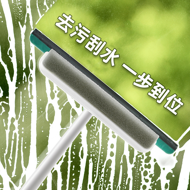 Double-Sided Rotating Glass Cleaning Brush Tool, Powerful Cleaning Squeegee, Rotating Squeegee with No Dead Ends