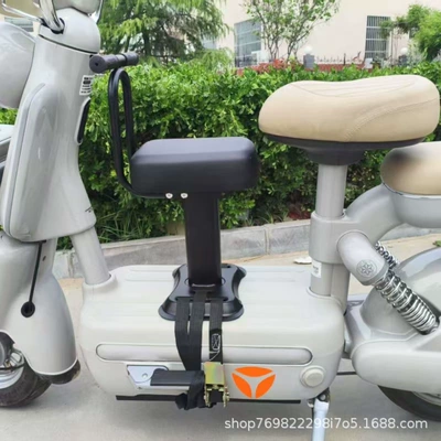 and motorcycles, Electric car child seat - thickened-and-enlarged-black-armrests-binding-device