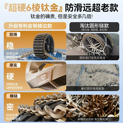 Tire snow chain — Car Tire Anti-Slip Chains for Snow