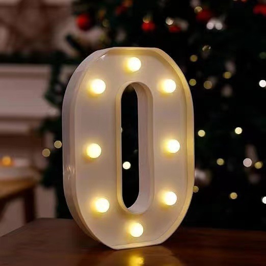 Lámpara LED de Letras y Números de PVC Decorativa para Fiestas y Bodas image 19