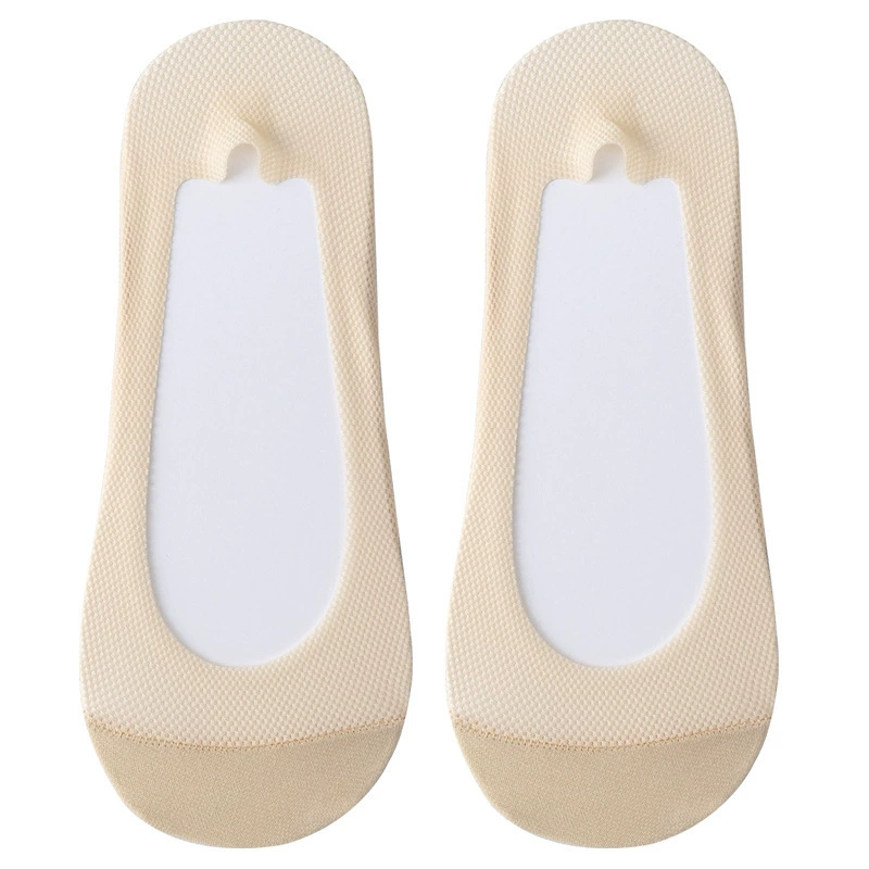 Cotton summer thin breathable invisible non-slip socks
