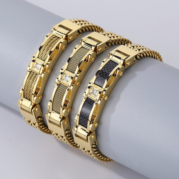 fashionable creative golden bracelet stainless steel