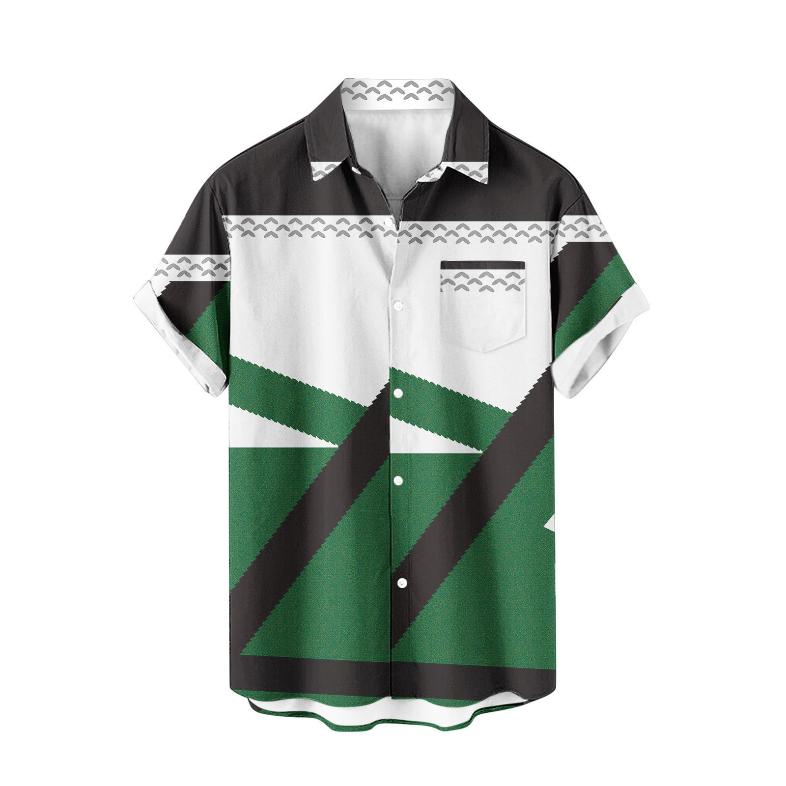 Venta caliente para hombres nueva camisa de manga corta 3D impresión digital moda casual Hawaii playa solapa para hombres