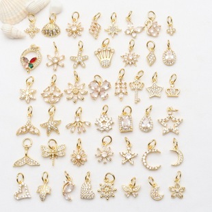 18K��ɫ΢��ʯ���ǐ�����������������diy�朶����������